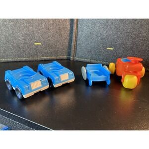 Lot Of 4 Vintage Little People Riders Wheelchair Cart Tricycle Car‎ #629